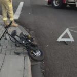 Bicicleta elétrica e carro se envolvem em acidente em Londrina